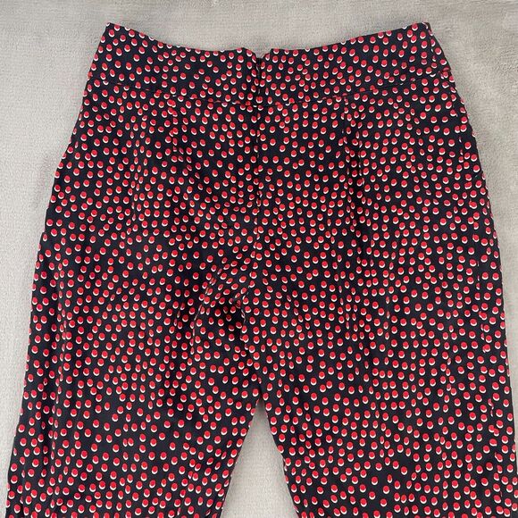 L'AGENCE Abrinne Pants Women 10 Black‎ Multi 100% Silk Hidden Back Zip Designer - Picture 8 of 16